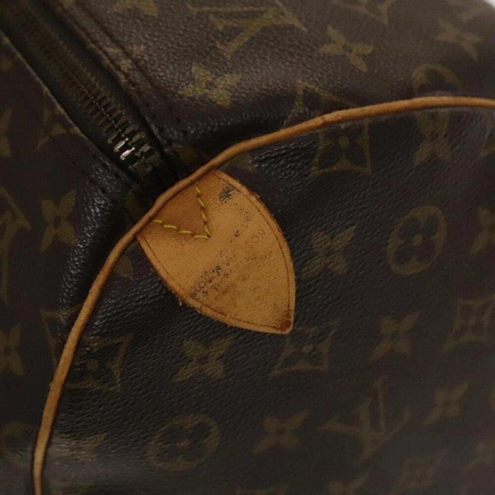 LOUIS VUITTON Monogram Keepall 55 Boston Bag M41424 LV Auth 136945 - Picture 12 of 16